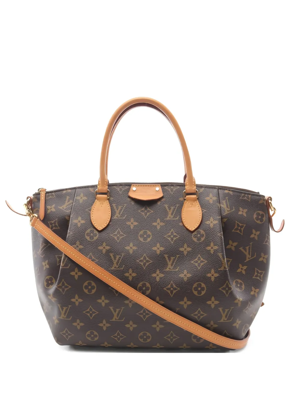 Pre-owned Louis Vuitton Turen Monogram Tote Bag In Brown