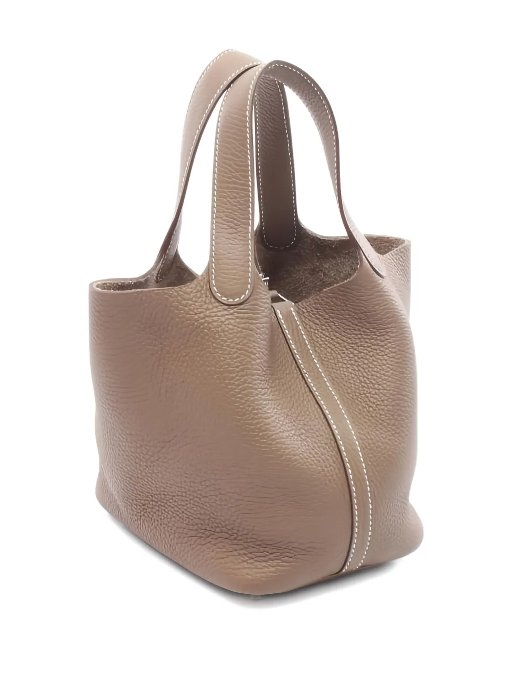 Pre-owned Hermes Picotin Lock Pm Tote Bag In Brown