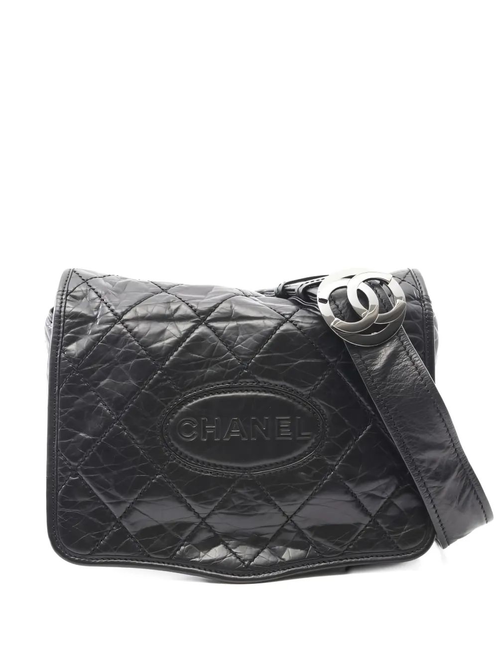 CHANEL Pre-Owned quilted-leather shoulder bag | Black | Image 1