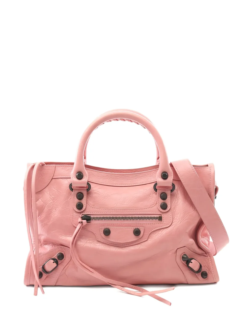 Balenciaga Pre-Owned small Le City braided-handle two-way handbag | Pink | Image 1