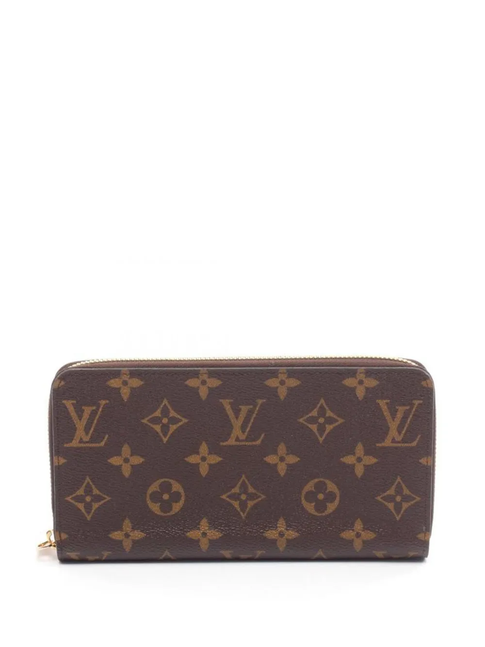 Pre-owned Louis Vuitton Monogram Zippy Wallet In Brown