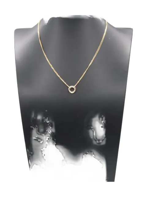 Cartier 18K rose, yellow and white gold Trinity SM necklace