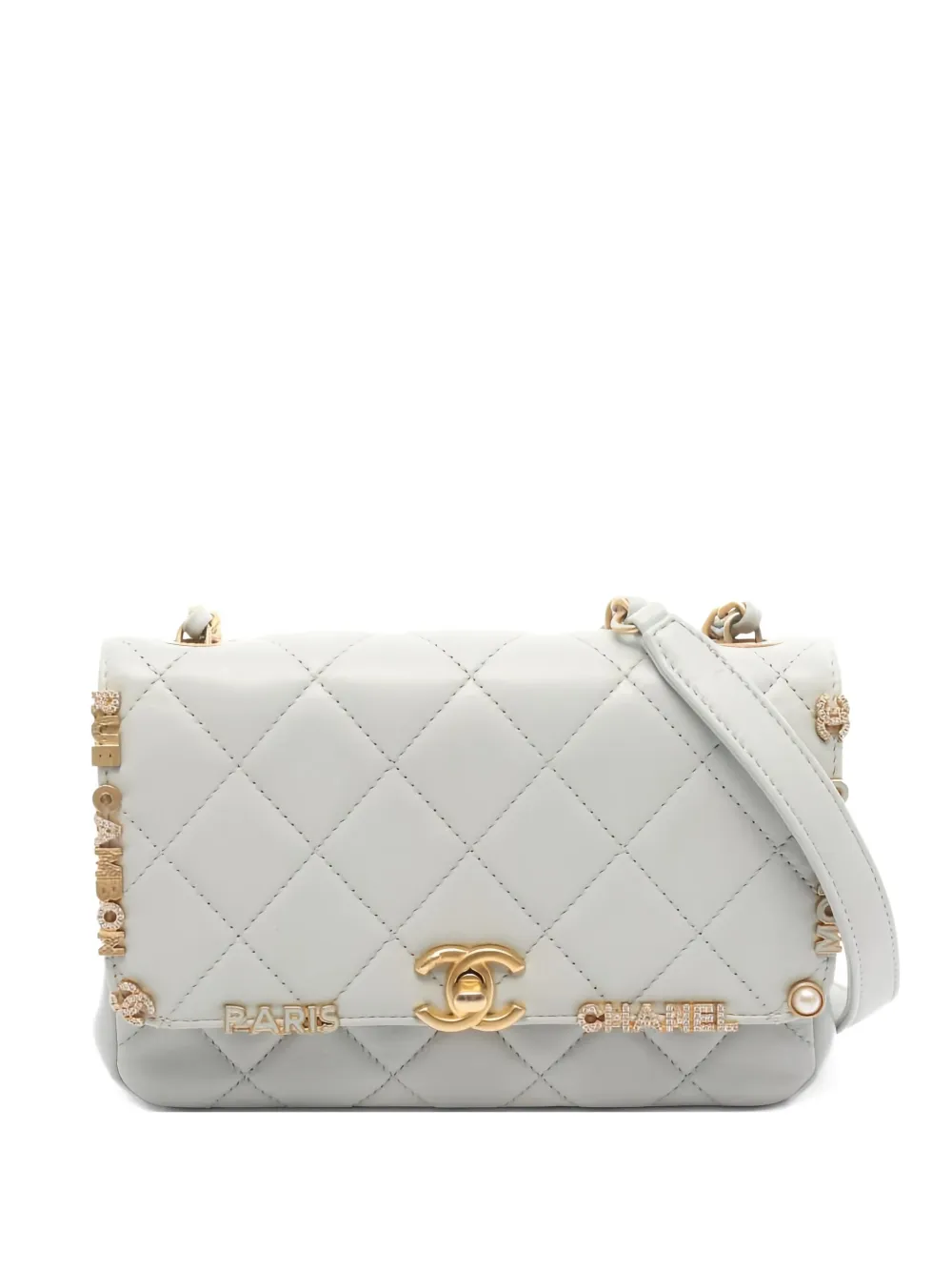 CHANEL Pre-Owned クラシック フラップ ショルダーバッグ ミニ - ブルー CHANEL Pre-Owned クラシック フラップ ショルダーバッグ ミニ - ブルー