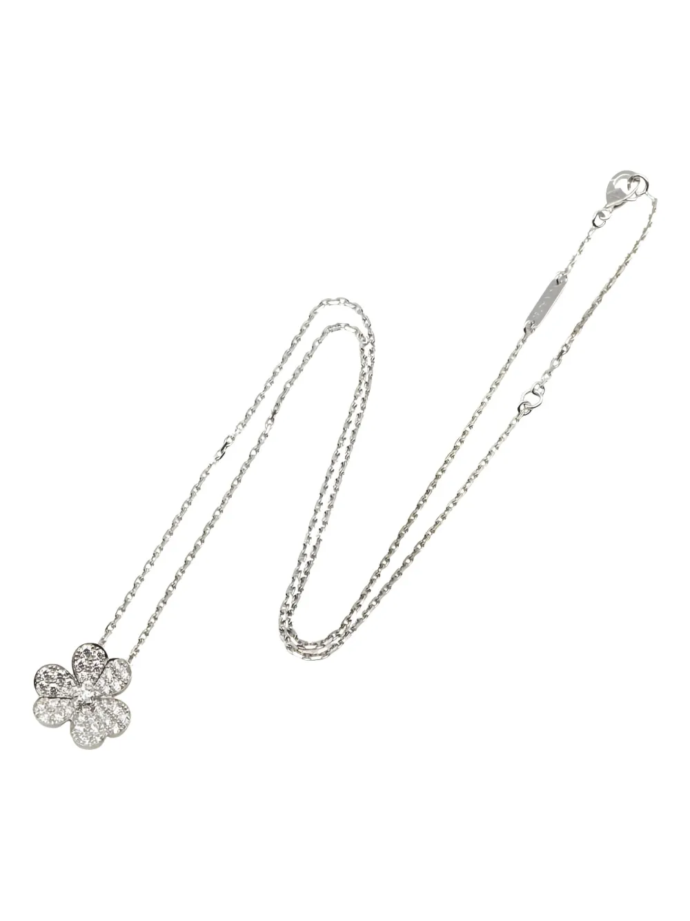 Van Cleef & Arpels Pre-Owned collier en or blanc 18ct à diamants Flower | Image 2