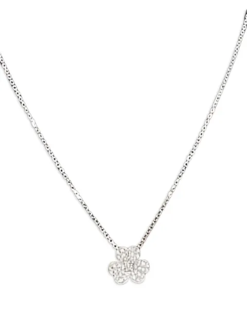 Van Cleef & Arpels Pre-Owned 18K white gold Flower diamond necklace