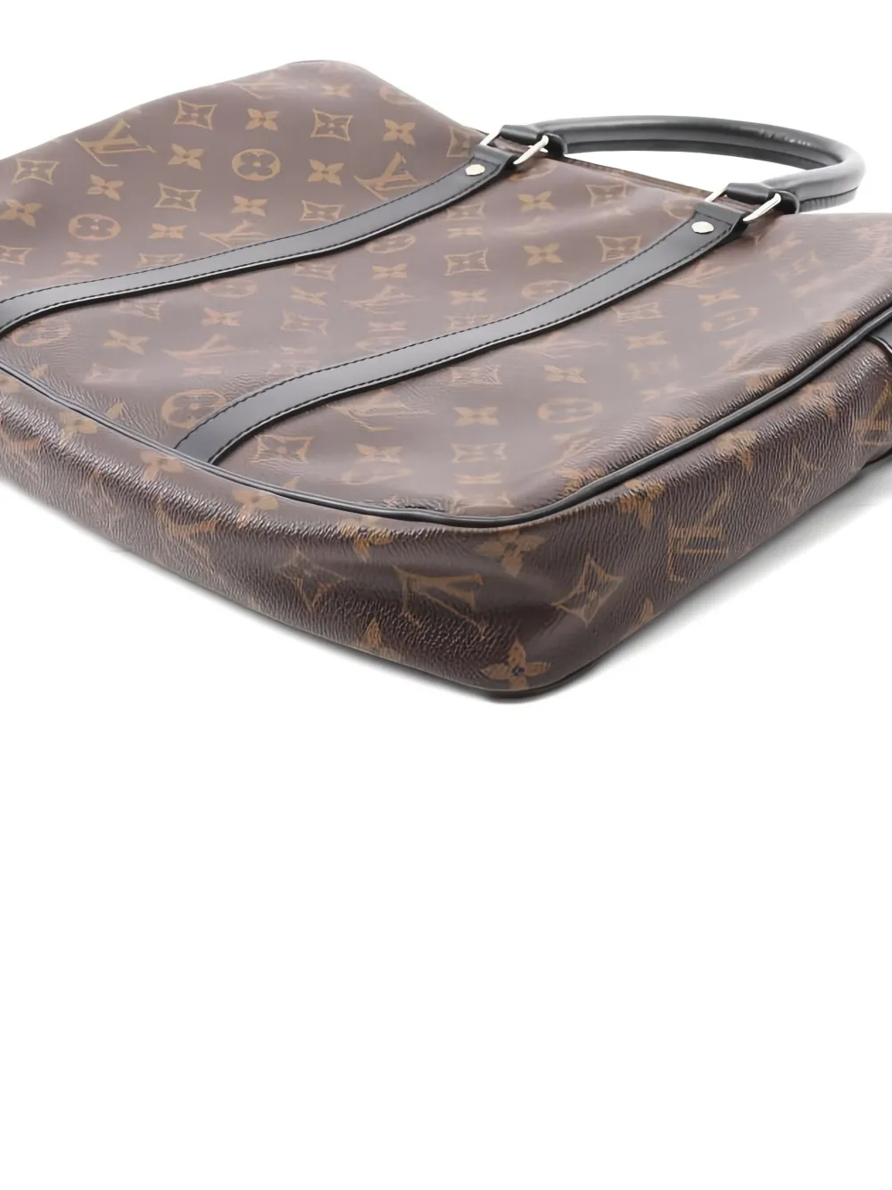 Pre-owned Louis Vuitton Porte-documents Voyage Pm Briefcase In Brown