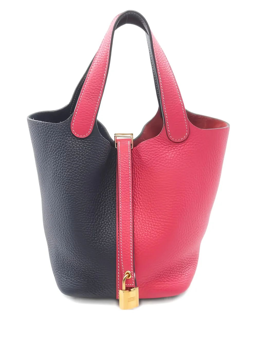 Pre-owned Hermes Picotin Lock Tote Bag In Pink