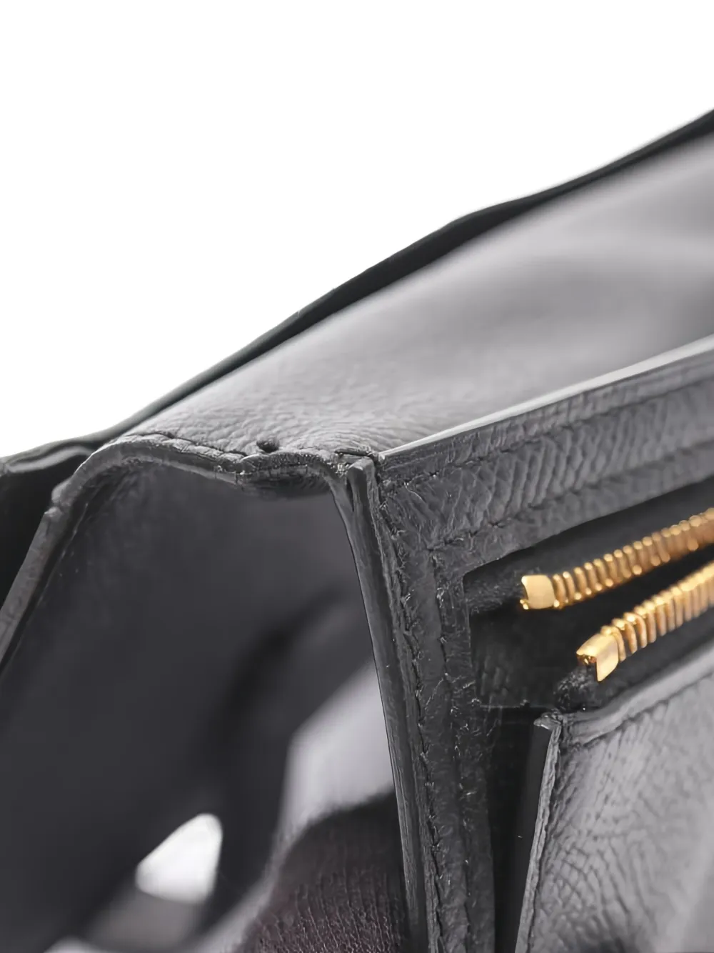 Pre-owned Hermes 2018 Bear Souffle Wallet In Black