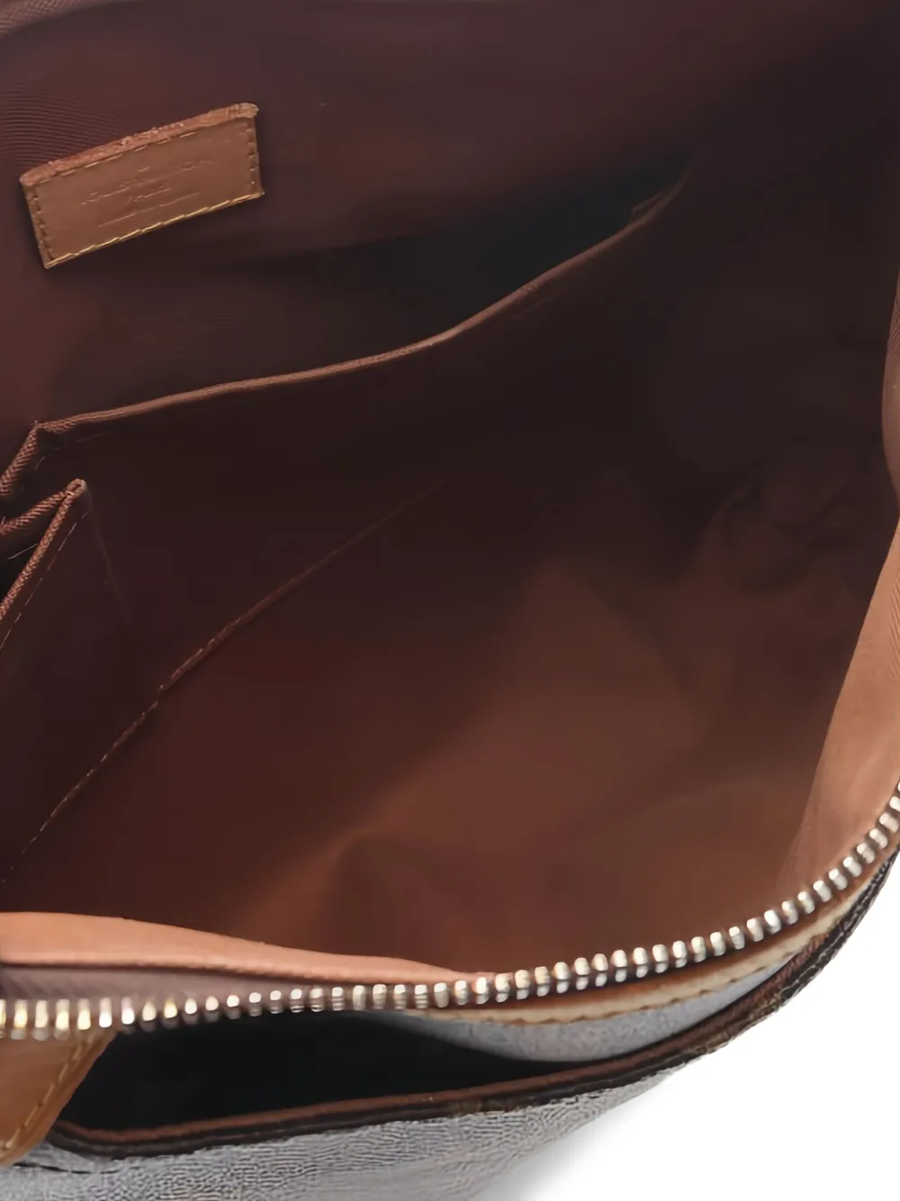 Pre-owned Louis Vuitton 2011 Odeon Mm Monogram Shoulder Bag In Brown