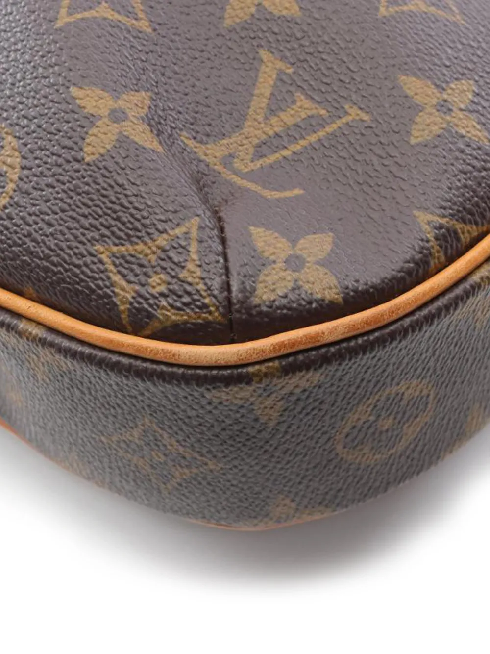 Pre-owned Louis Vuitton 2011 Odeon Mm Monogram Shoulder Bag In Brown