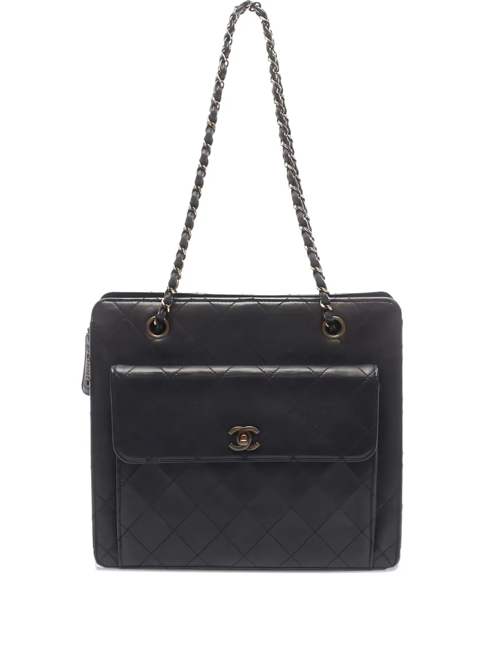 CHANEL Pre-Owned キルティング ショルダーバッグ - ブラック CHANEL Pre-Owned キルティング ショルダーバッグ - ブラック