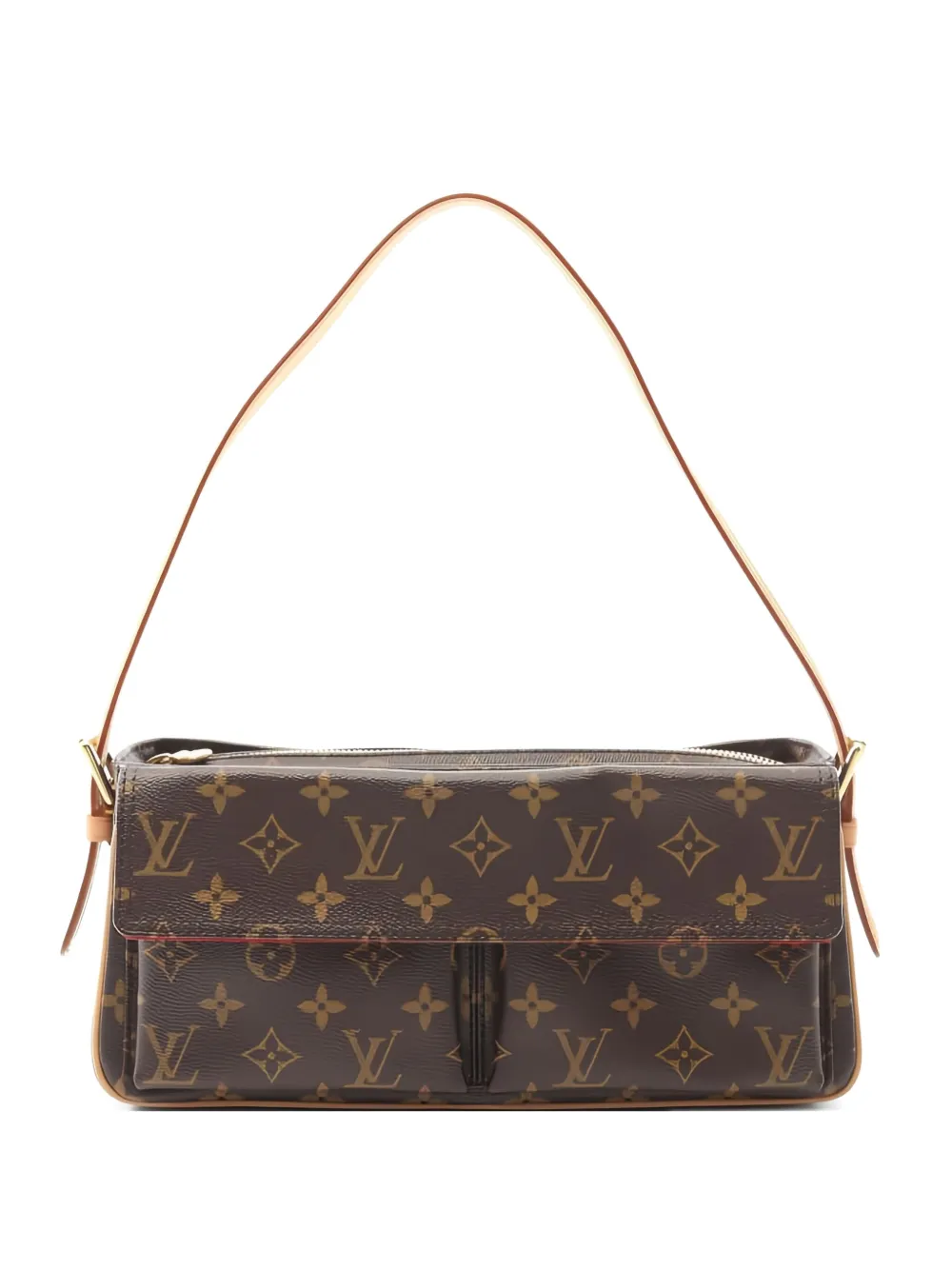 Pre-owned Louis Vuitton Vivacite Monogram Shoulder Bag In Brown