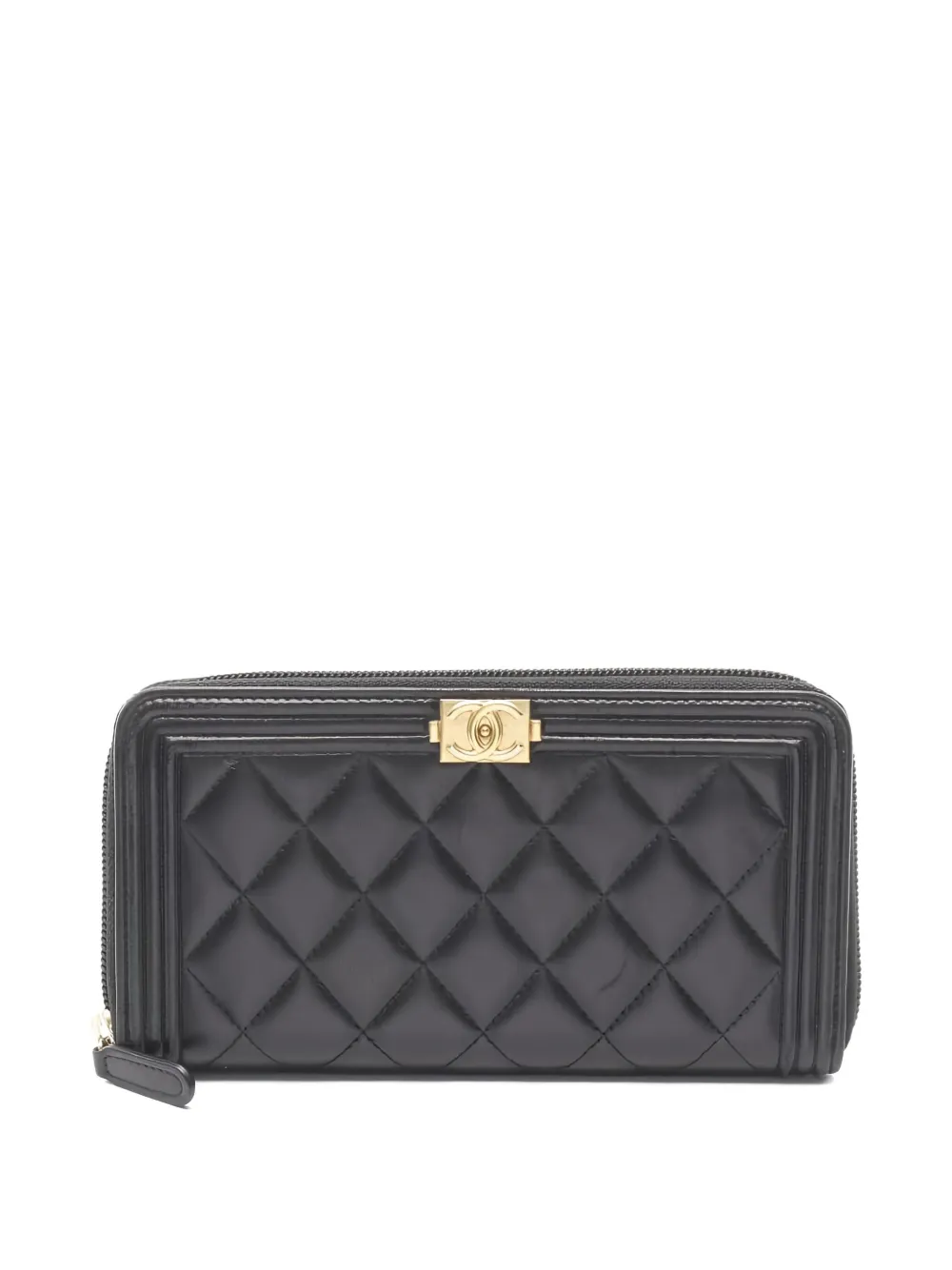 CHANEL Pre-Owned 2016 ボーイ財布 - ブラック CHANEL Pre-Owned 2016 ボーイ財布 - ブラック