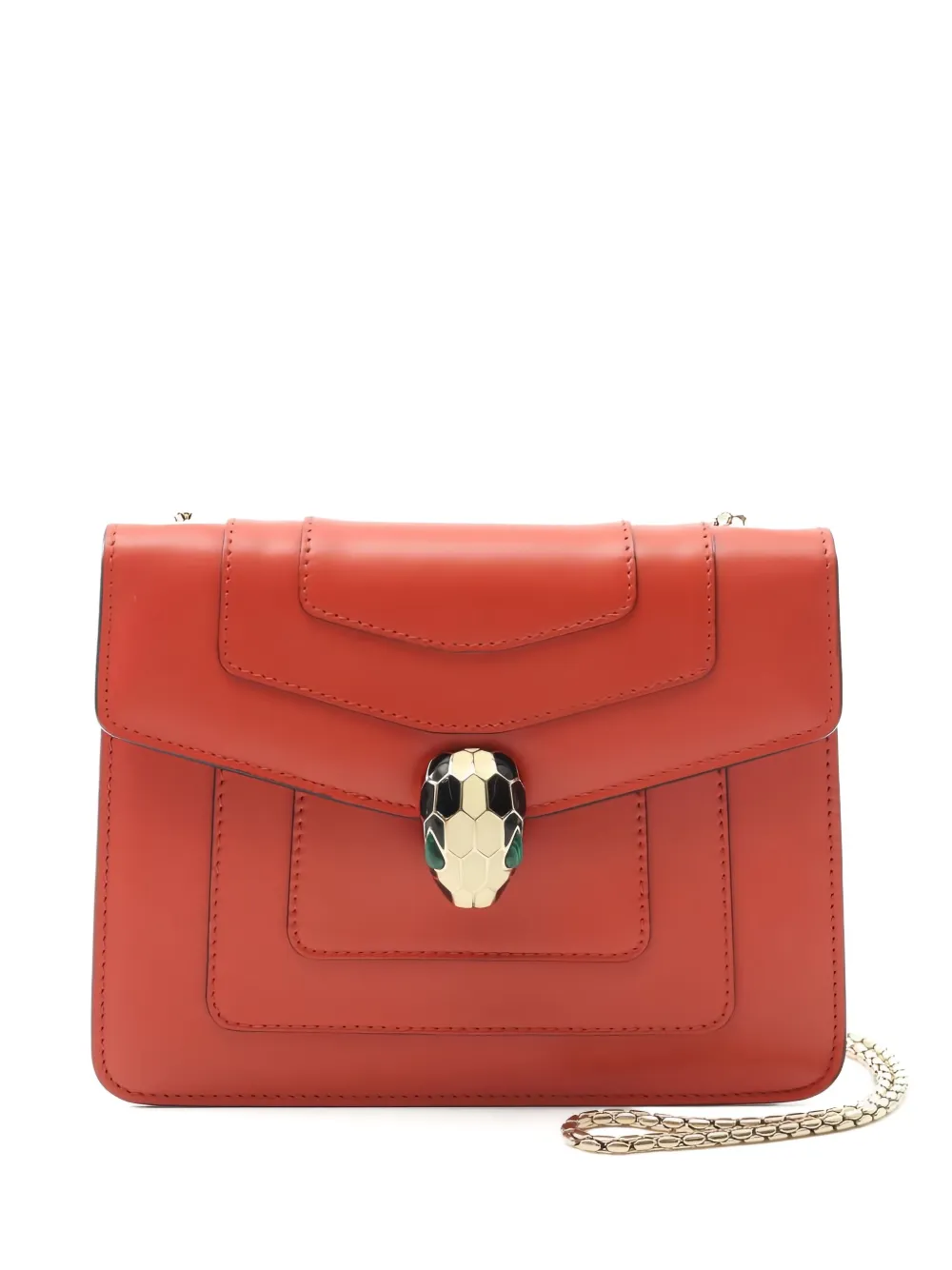 Bvlgari Pre-Owned Serpenti Forever chain shoulder bag | Orange | Image 1