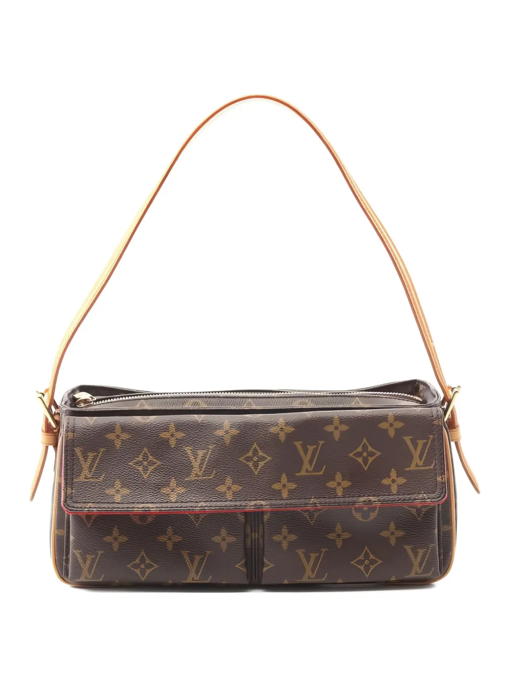 Pre-owned Louis Vuitton Vivacite Mm Shoulder Bag In Brown