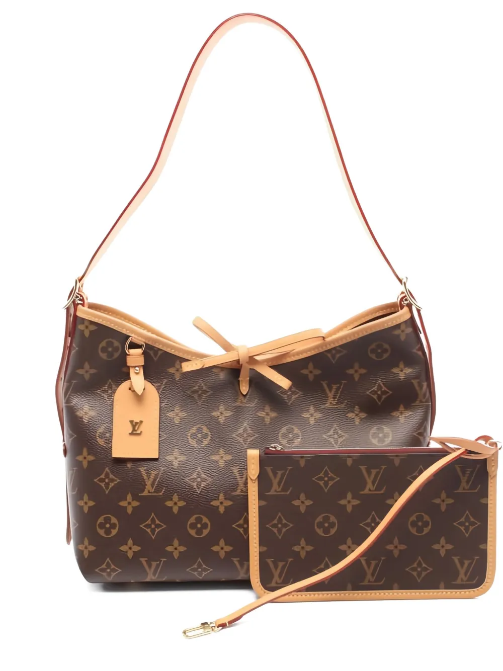 Louis Vuitton Pre-Owned キャリーオール NM PM ショルダーバッグ - ブラウン