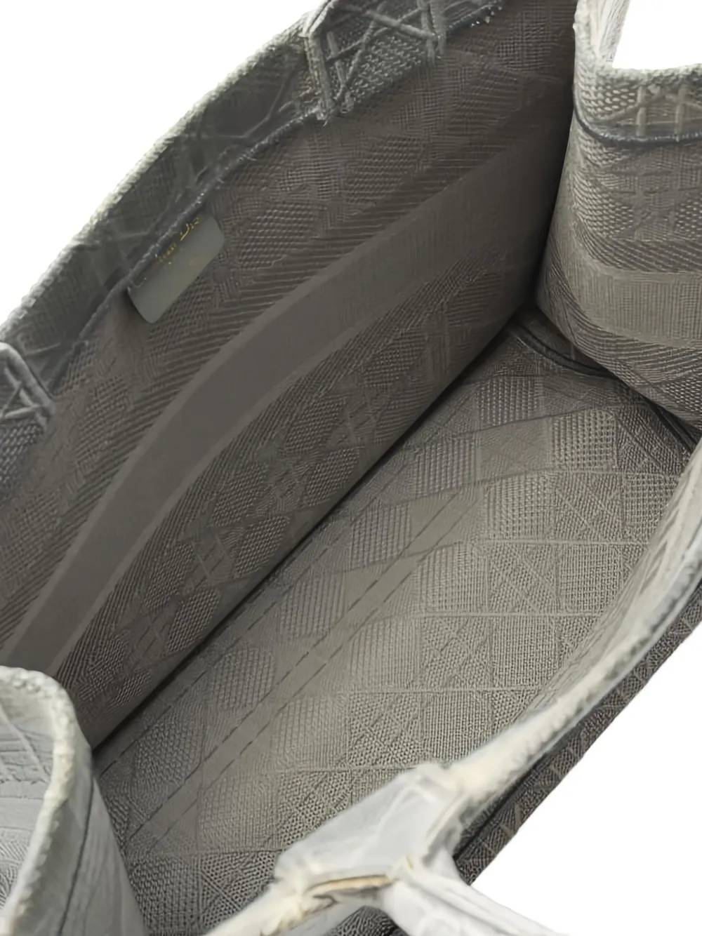 Pre-owned Dior Medium Book Tote Bag In Gray
