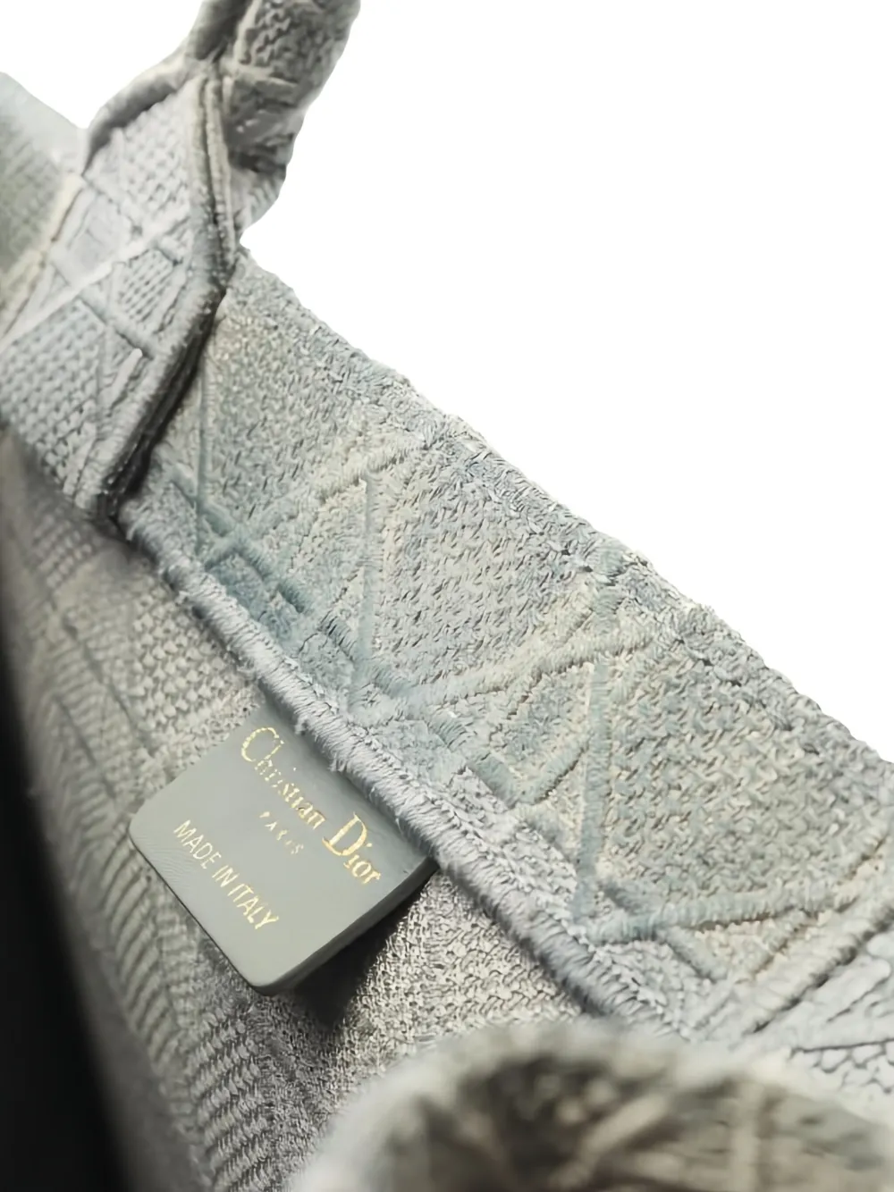 Pre-owned Dior Medium Book Tote Bag In Gray