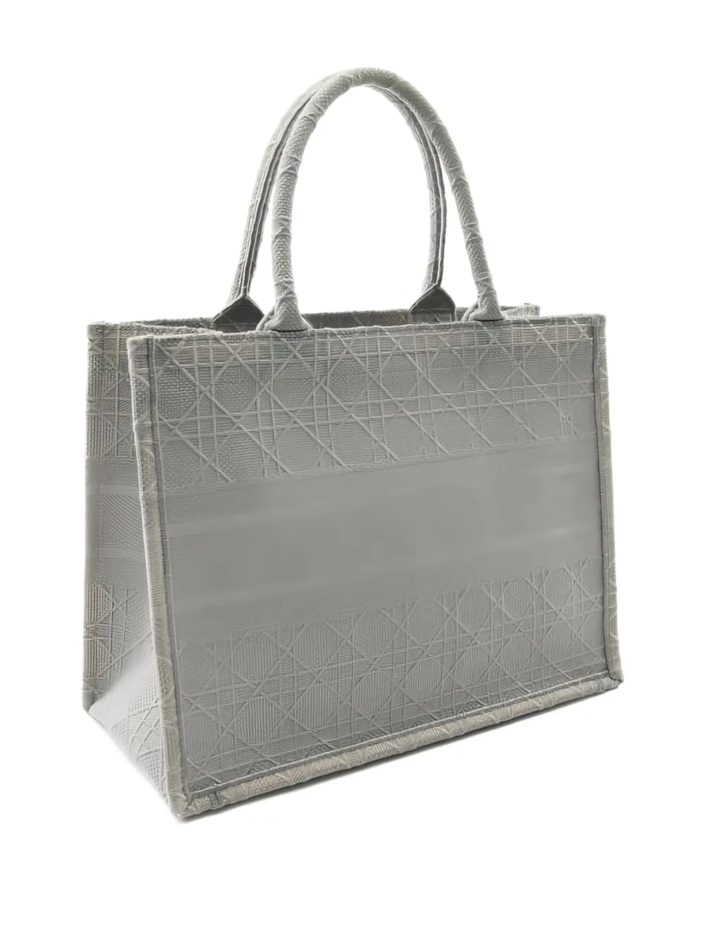 Pre-owned Dior Medium Book Tote Bag In Gray