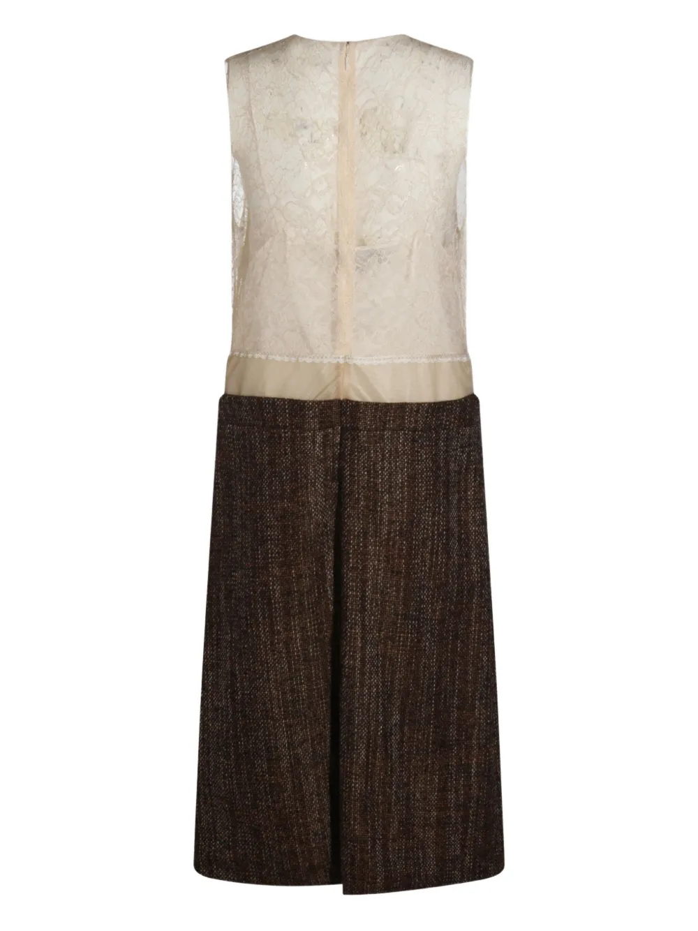 FENDI lace-panel tweed dress | Day Dresses | Image 2