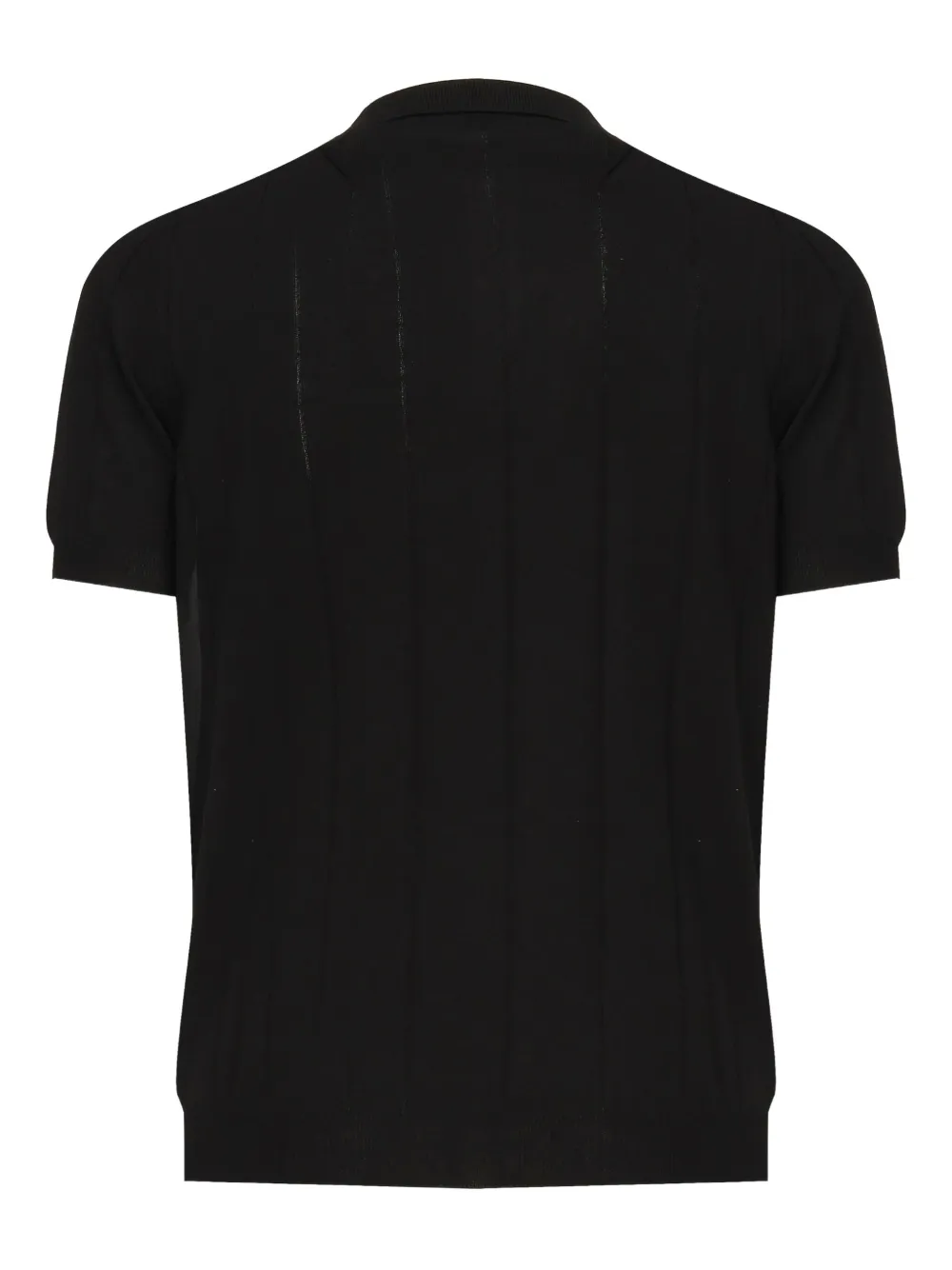 John Galliano Short-sleeve Knitted T-shirt In Black
