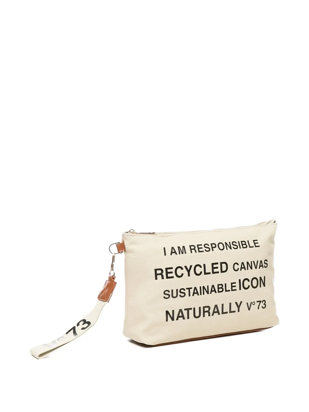 V73 Resposability Clutch Bag In White