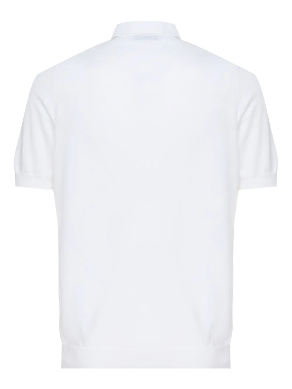 John Galliano short-sleeve cotton polo shirt - Wit