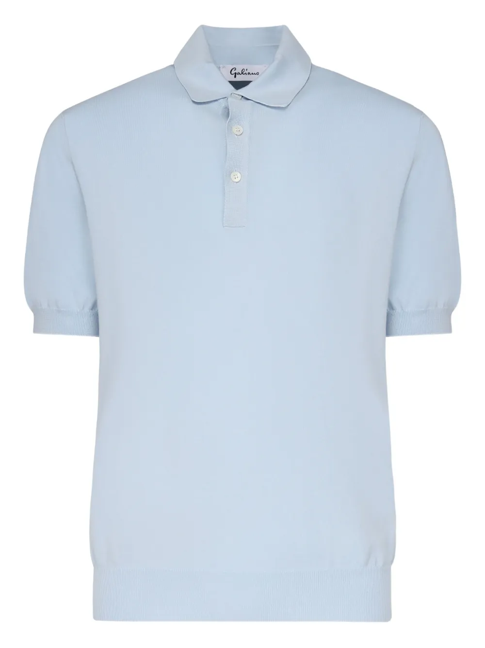John Galliano short-sleeved polo shirt - Blu