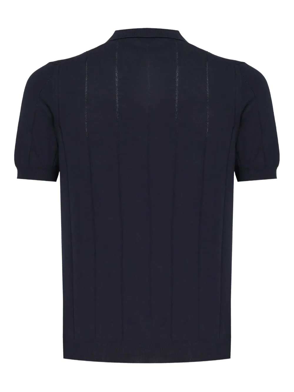 John Galliano Short-sleeve Knitted T-shirt In Blue