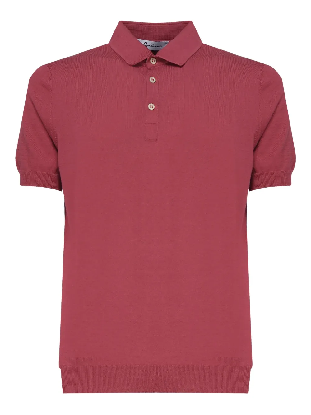John Galliano short-sleeved polo shirt - Rosso