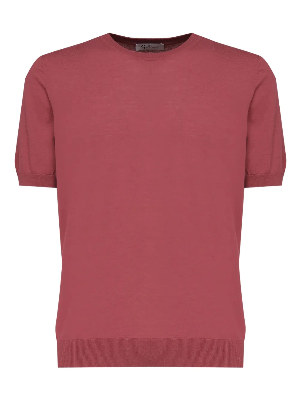 John Galliano Short-sleeve Cotton T-shirt In Red