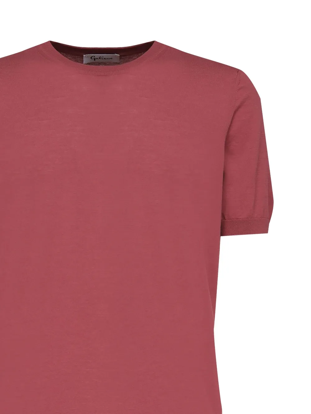 John Galliano Short-sleeve Cotton T-shirt In Red