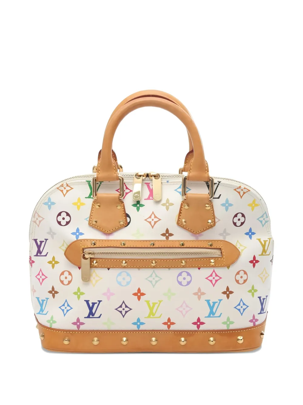 Louis Vuitton Pre-Owned x 村上隆 アルマ MM モノグラム ハンドバッグ - ホワイト Louis Vuitton Pre-Owned x 村上隆 アルマ MM モノグラム ハンドバッグ - ホワイト