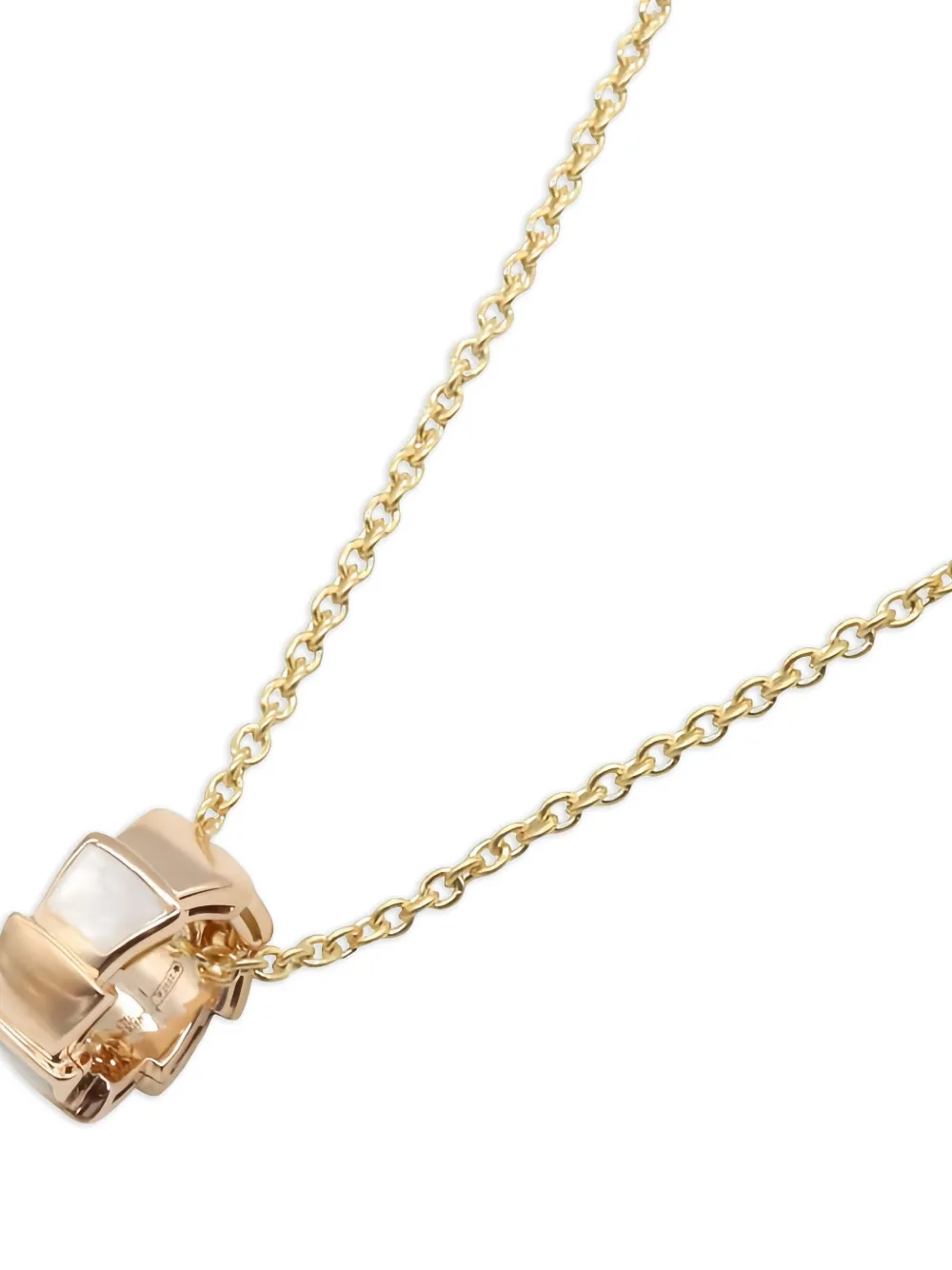 Bvlgari Pre-Owned 18K yellow gold Serpenti Viper mother of pearl necklace | Image 2