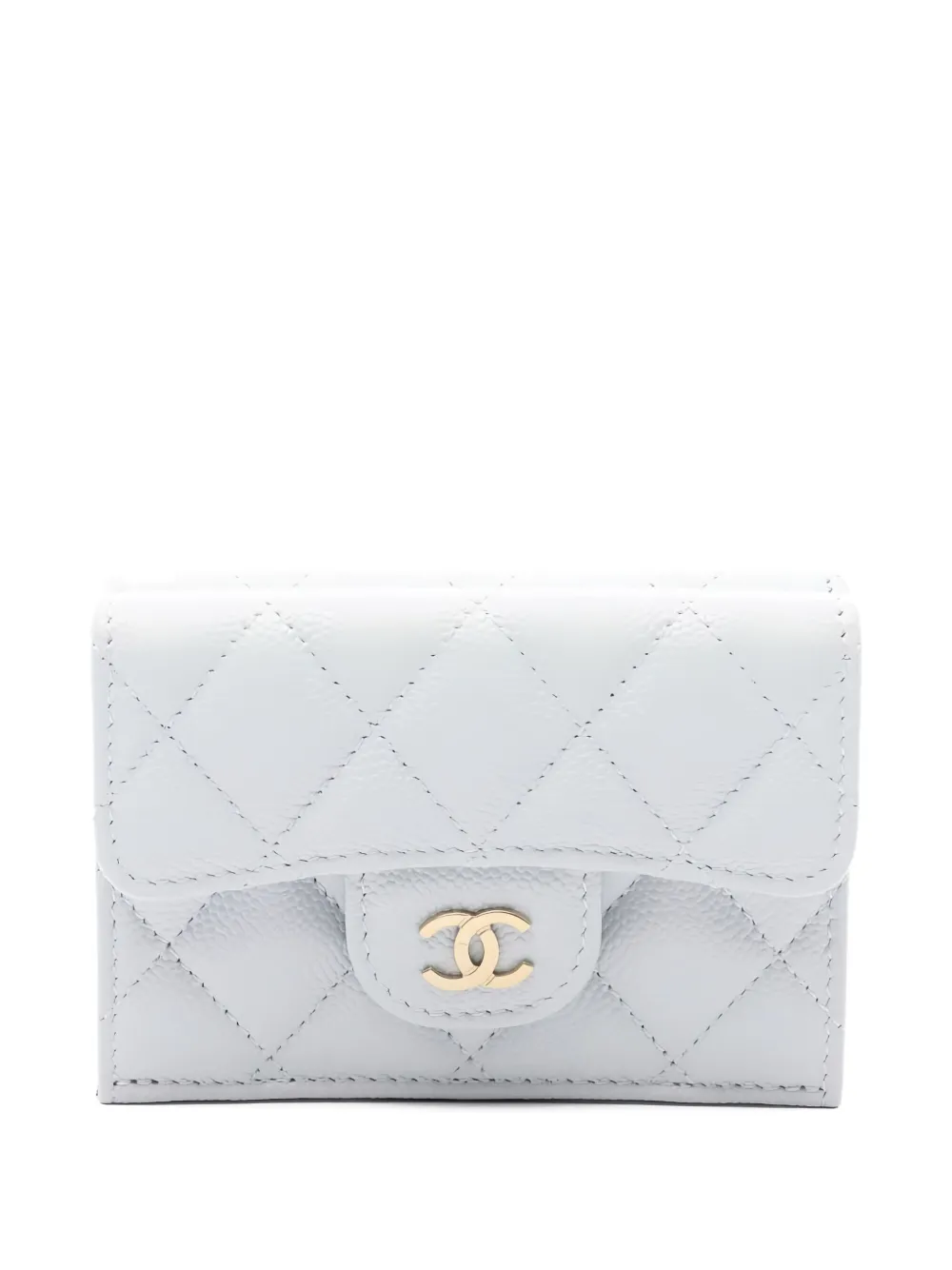 CHANEL Pre-Owned small Classic Flap wallet - ニュートラル CHANEL Pre-Owned small Classic Flap wallet - ニュートラル