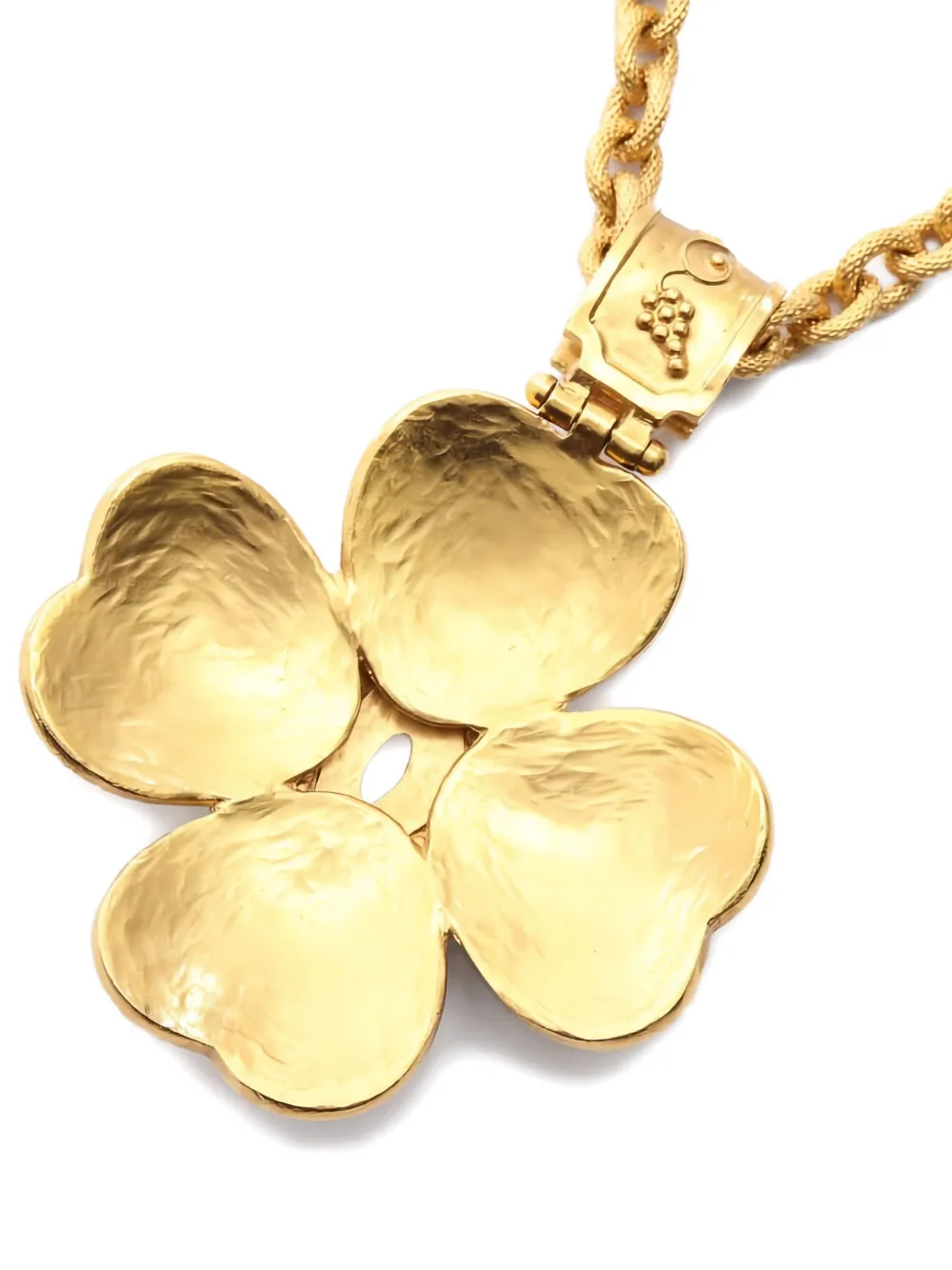 Pre-owned Chanel 1986-1988 Flower-shaped Necklace In Gold