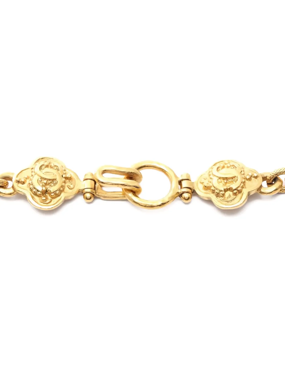 Pre-owned Chanel 1986-1988 Flower-shaped Necklace In Gold