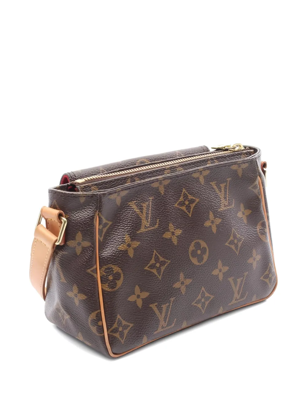 Pre-owned Louis Vuitton 2004 Viva Cite Pm Monogram Shoulder Bag In Brown