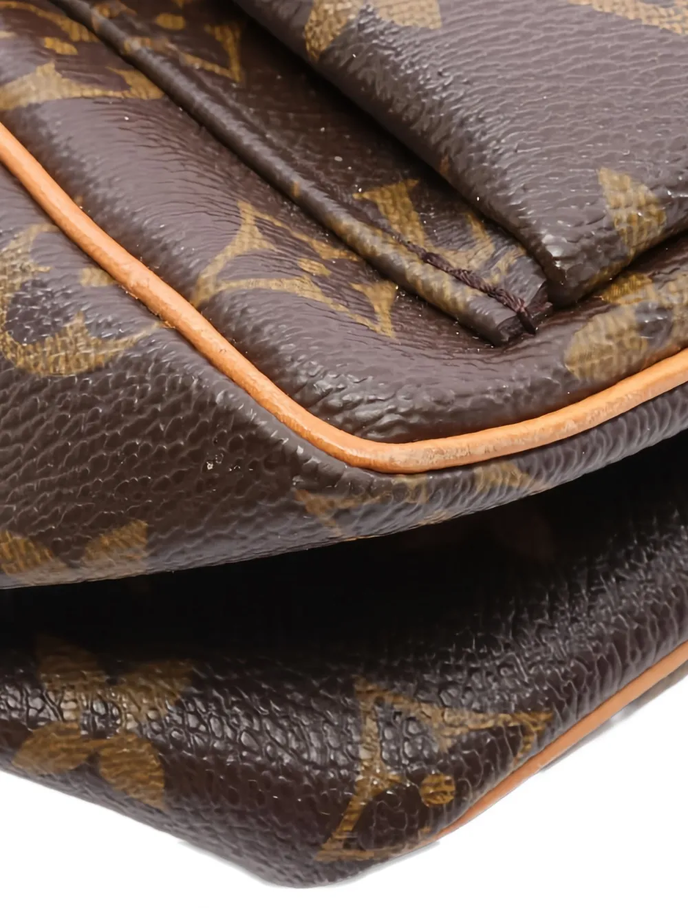 Pre-owned Louis Vuitton 2004 Viva Cite Pm Monogram Shoulder Bag In Brown