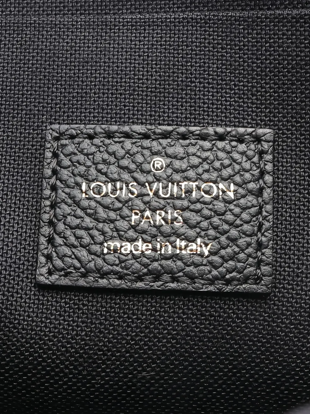 Pre-owned Louis Vuitton 2016 Felicie Monogram Empreinte Clutch Bag In Black