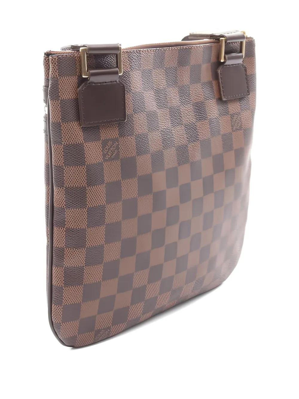 Pre-owned Louis Vuitton Bosphore Pochette Damier Ebene Shoulder Bag In Brown