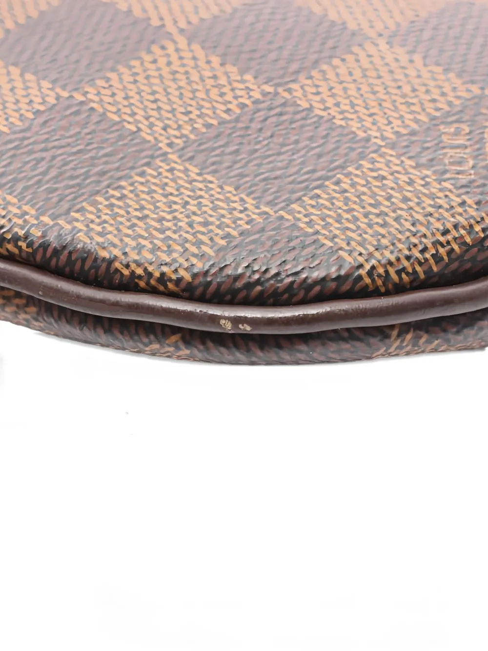 Pre-owned Louis Vuitton Bosphore Pochette Damier Ebene Shoulder Bag In Brown
