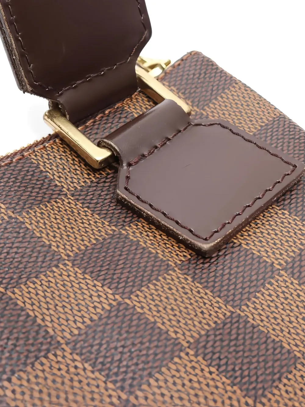Pre-owned Louis Vuitton Bosphore Pochette Damier Ebene Shoulder Bag In Brown