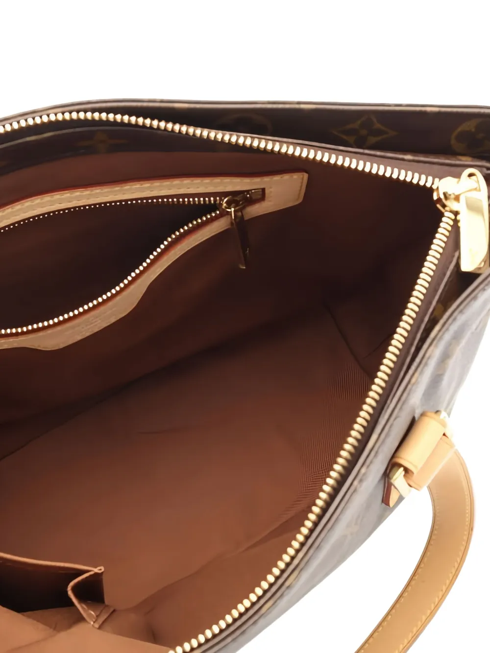 Pre-owned Louis Vuitton Cabas Piano Shoulder Bag In Brown