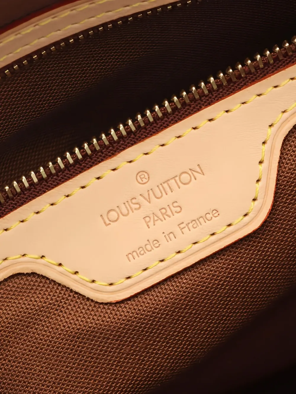 Pre-owned Louis Vuitton Cabas Piano Shoulder Bag In Brown