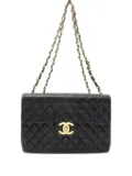 CHANEL Pre-Owned 1990's matelassé chain shoulder bag - Black
