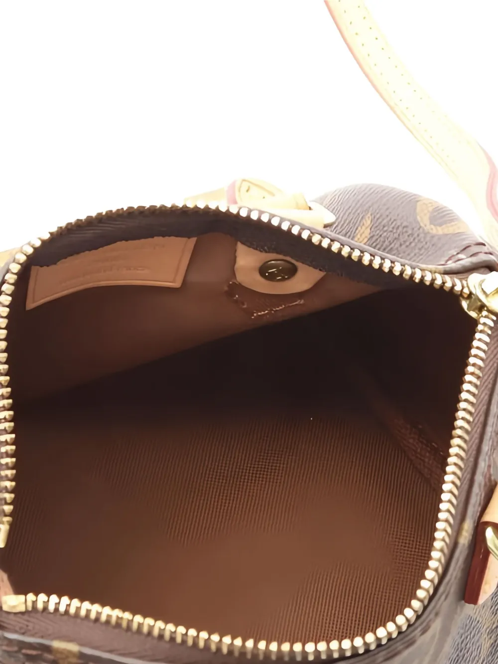 Pre-owned Louis Vuitton Nano Speedy Shoulder Bag In Brown