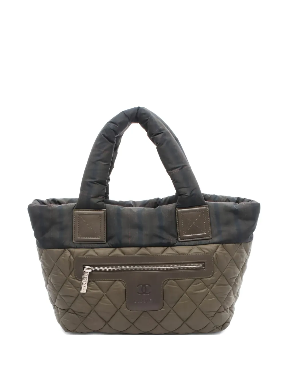 CHANEL Pre-Owned キルティング ハンドバッグ - グリーン CHANEL Pre-Owned キルティング ハンドバッグ - グリーン
