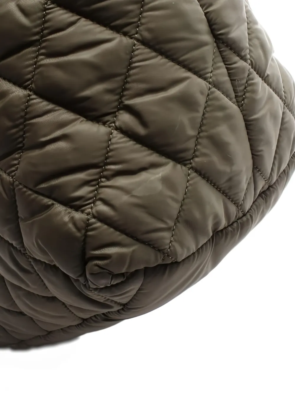 Pre-owned Chanel Quilted Tote Bag In Green