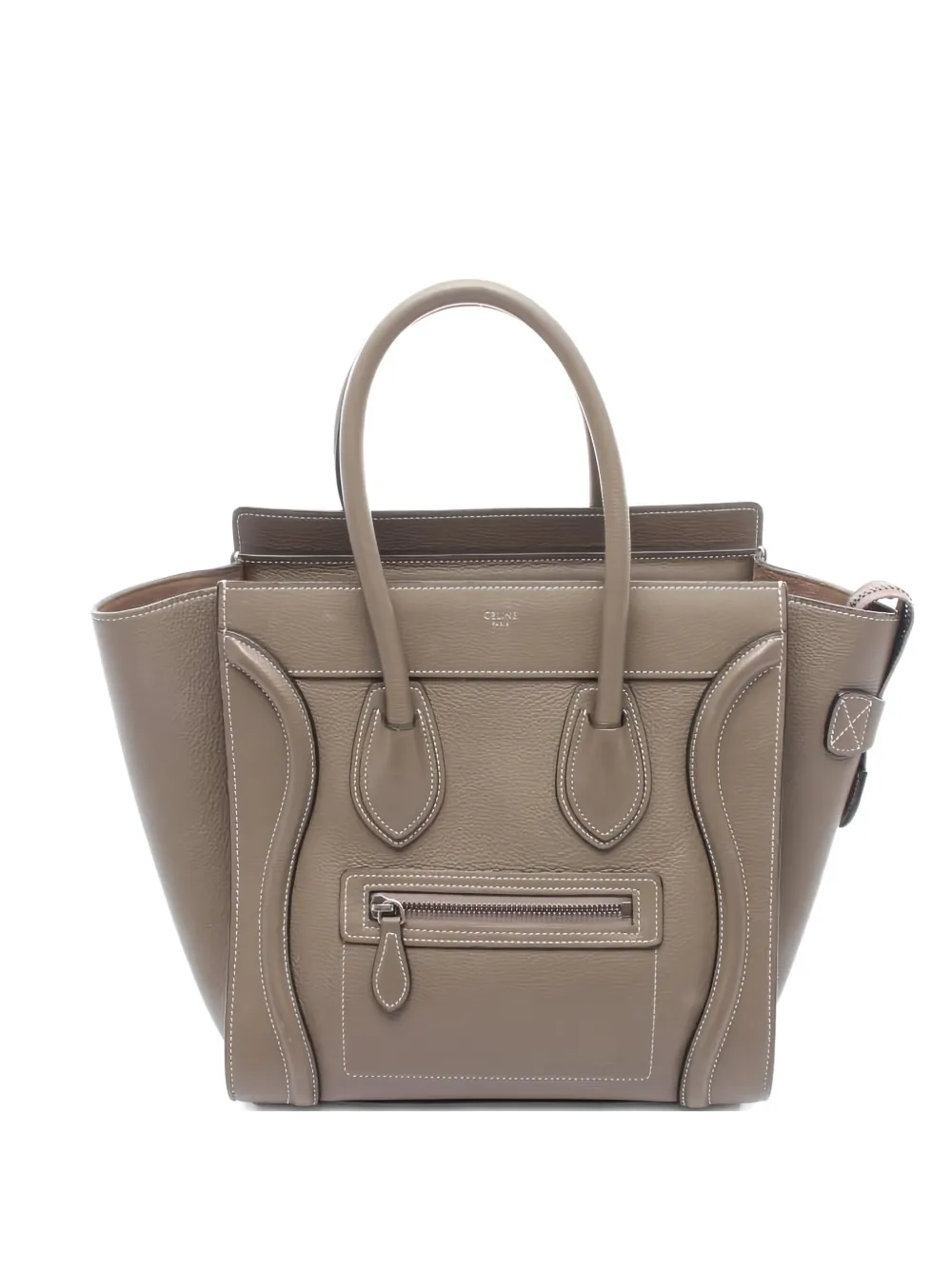 Celine Pre-Owned leather top-handles tote bag | Grey | Image 1